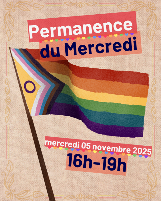 Affiche permanence du mercredi 05 novembre 2025 de 16h à 19h