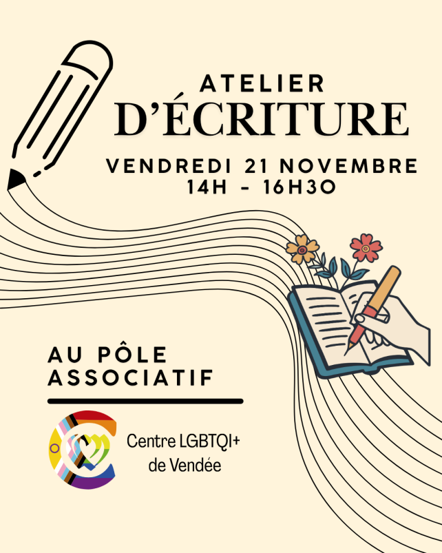 affiche atelier d'écriture